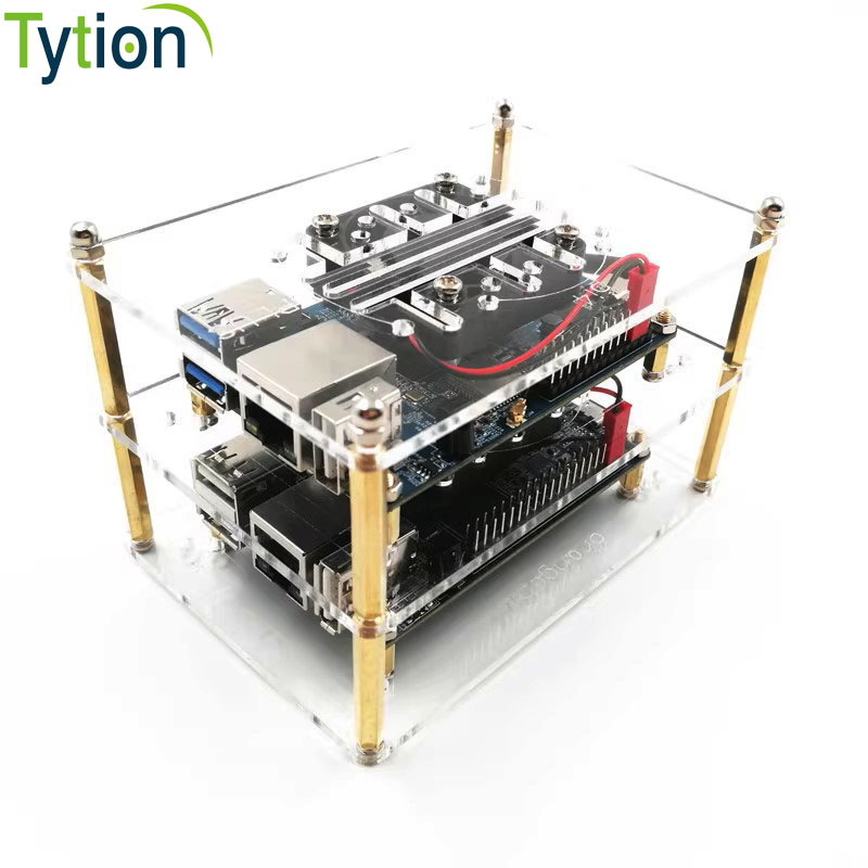 Argon One V3 M.2 Nvme Case - ORANGE Pi 5plus 5B 4ชิ้น3LTS ทั่วไปเคสใสอะคริลิกใสพร้อมพัดลมคอมพิวเตอร์ขนาดใหญ่