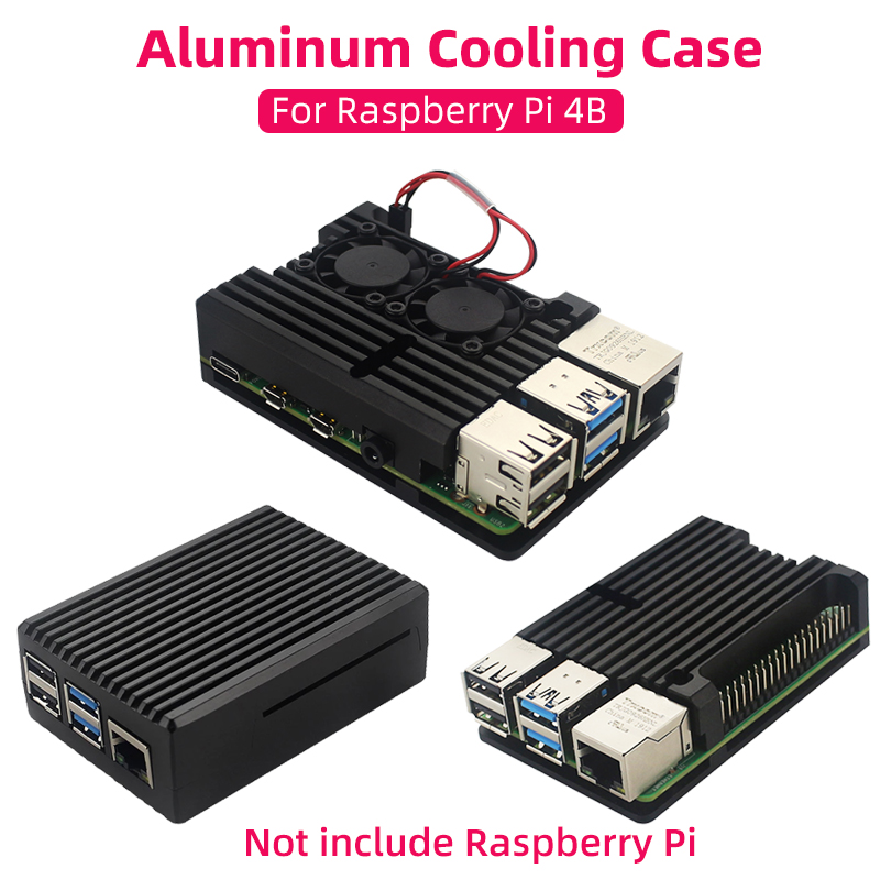 Raspberry Pi Water Cooling Kit - เคสอลูมิเนียมสําหรับ Raspberry Pi 4 Model B