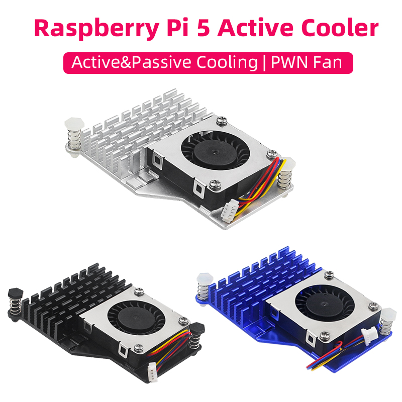 Raspberry Pi Water Cooling Kit - Raspberry Pi 5 Active Cooler ฮีทซิงค์อลูมิเนียมความเร็ว