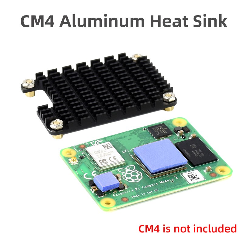 Raspberry Pi Water Cooling Kit - อะลูมินัมอัลลอย Heatink สำหรับ Raspberry Pi CM4ซิลิโคนการกระจายความร้อน