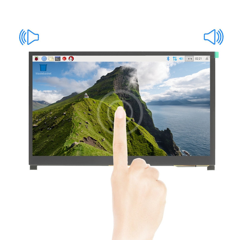 Raspberry Pi 10.1 Inch Capacitive Touch Screen Ips - ใหม่10.1นิ้วIPS LCDหน้าจอสัมผัสแบบCapacitiveจอภาพDualลำโพงสำหรับRaspberry Pi 4B 3B +