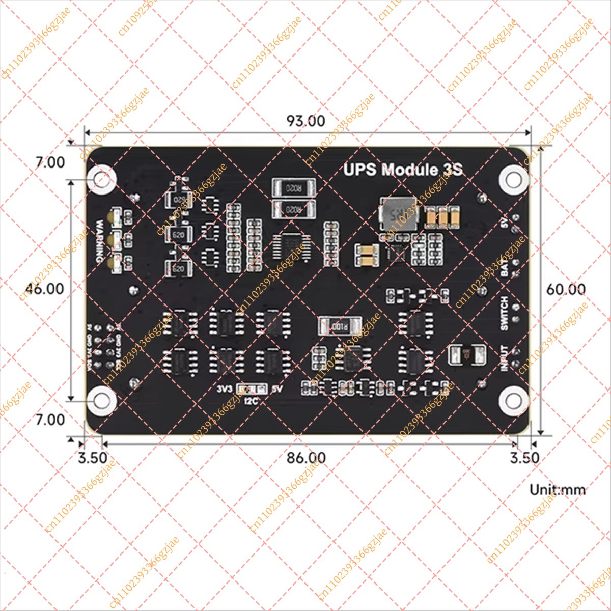 Raspberry Pi Uninterrupted Power Supply Ups 18650 - FY Persevering- สำหรับ Raspberry Pi 5
