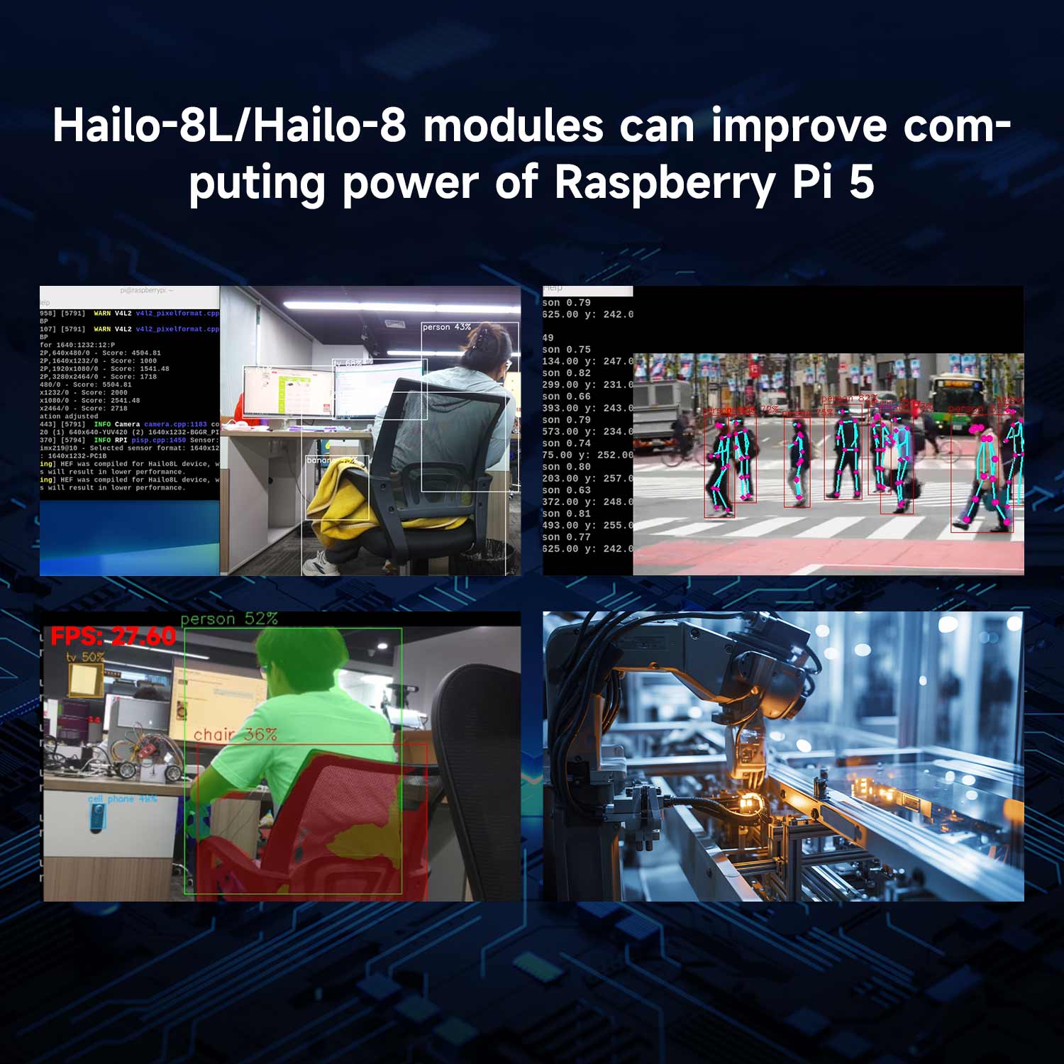 โมดูลเร่งความเร็ว Hailo 8/8l A - Raspberry Pi Ai Kit Hailo-8L บทวิจารณ์และราคา