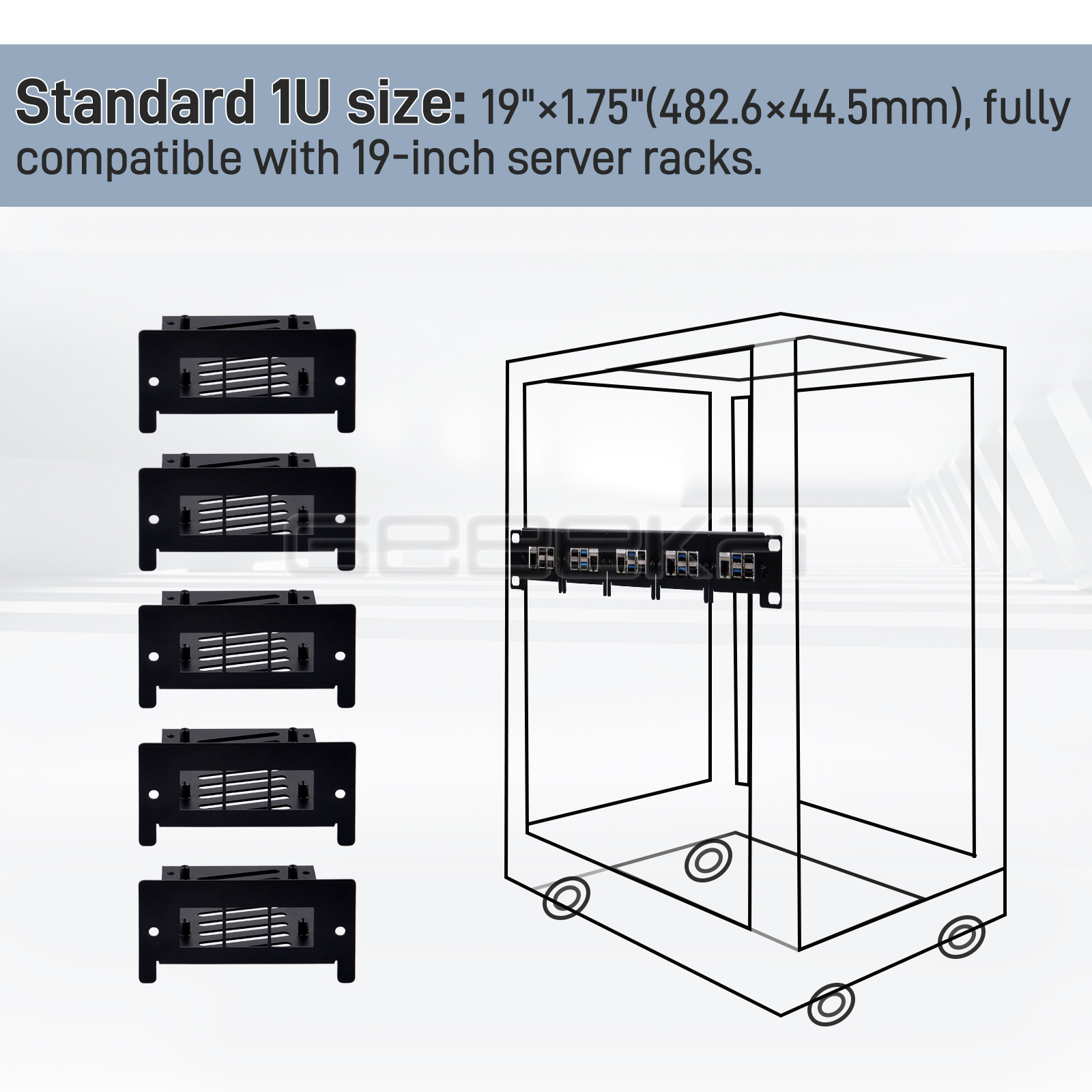 1U Rack Mount สําหรับ Raspberr - Raspberry Pi Rackmount 1U 19 Inch บทวิจารณ์และราคา
