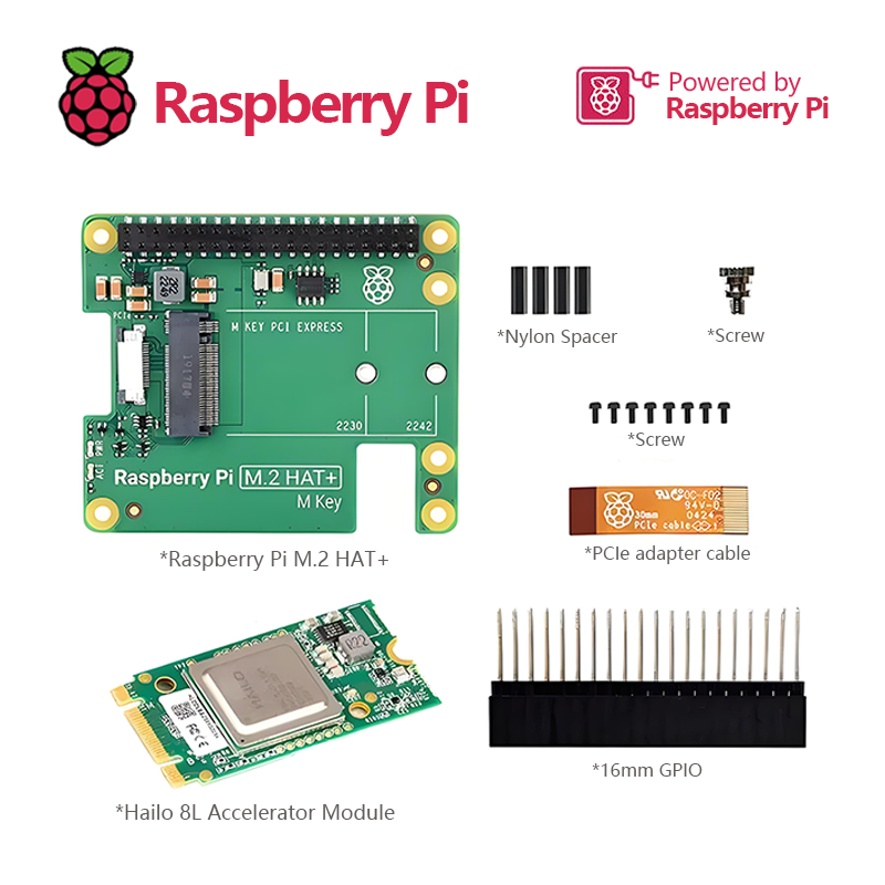 ชุดอุปกรณ์สำหรับ Raspberry Pi  - Raspberry Pi Ai Kit Hailo-8L บทวิจารณ์และราคา