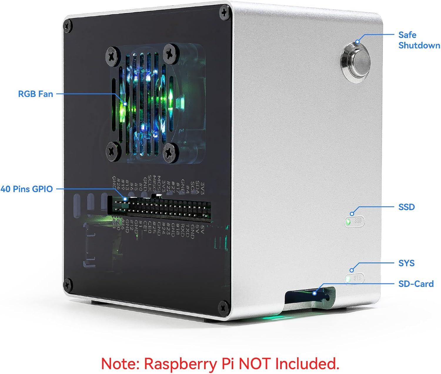 Pironman 5-Mini NVMe M.2 SSD P - Raspberry Pi Ai Kit Hailo-8L บทวิจารณ์และราคา