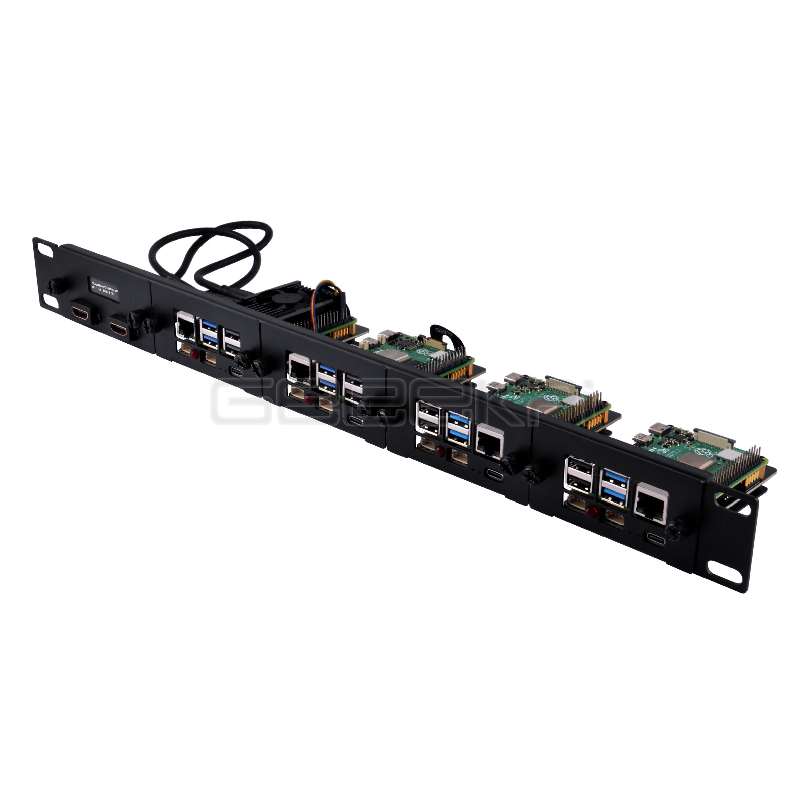 1U Rackmount เหล็กชุดสําหรับ R - Raspberry Pi Rackmount 1U 19 Inch บทวิจารณ์และราคา