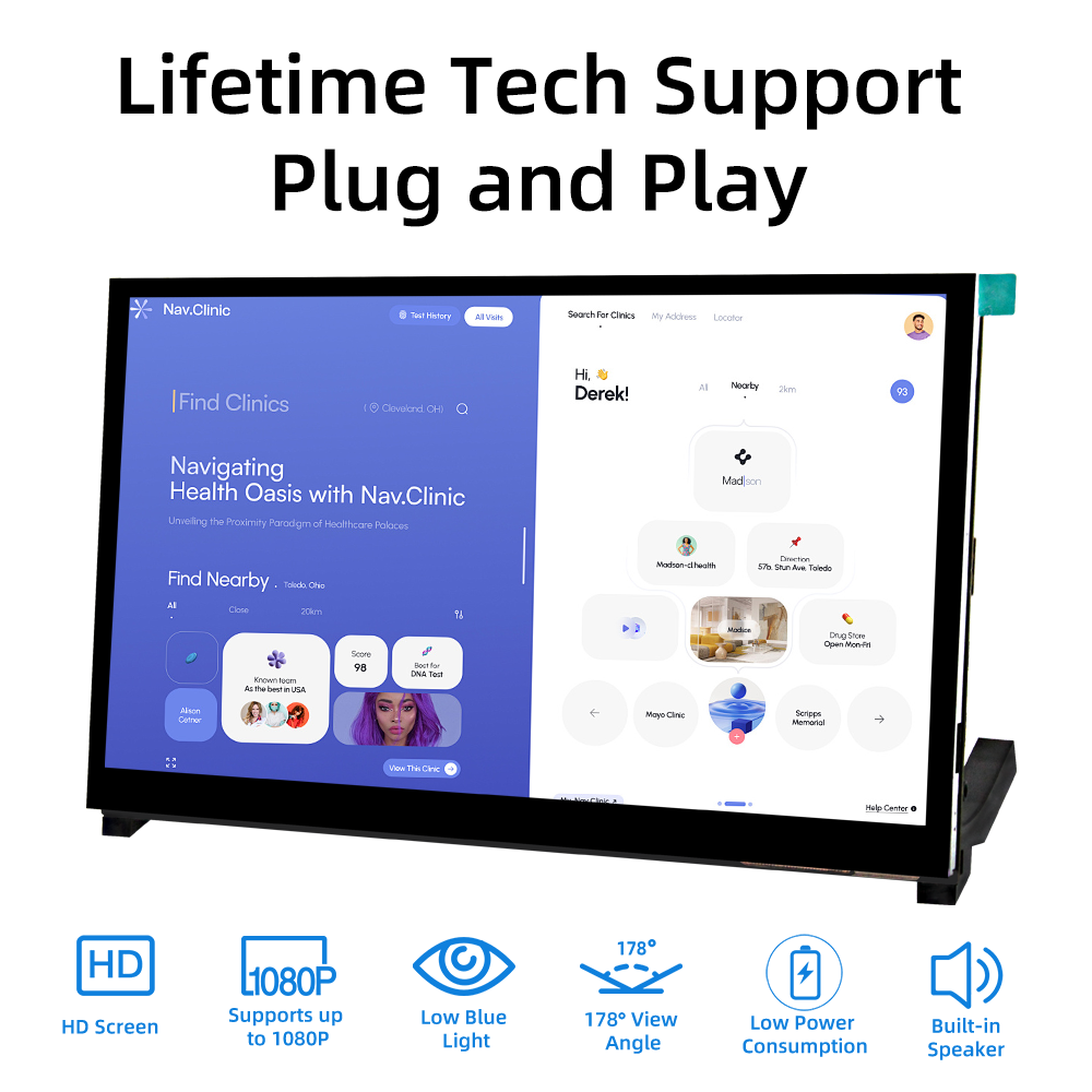 IPistBit 10.1 นิ้วหน้าจอสัมผัส - Raspberry Pi 10.1 Inch Capacitive Touch Screen Ips บทวิจารณ์และราคา