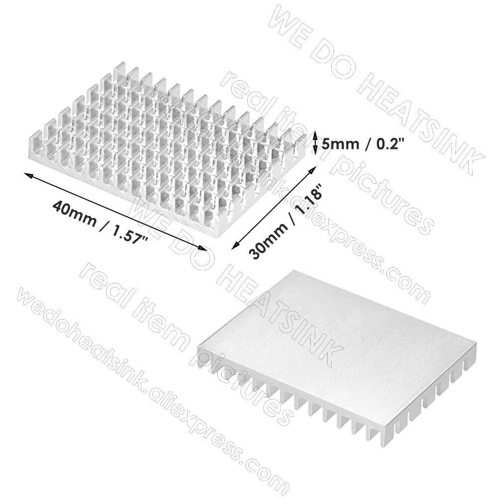 เราฮีทซิงค์ 30*40*5 มม.ไม่มีหร - Raspberry Pi Water Cooling Kit บทวิจารณ์และราคา