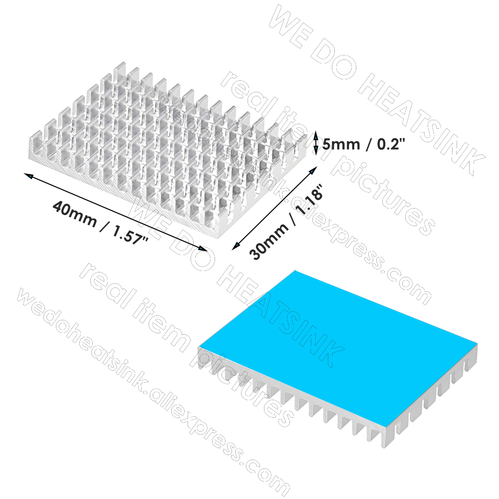 เราฮีทซิงค์ 30*40*5 มม.ไม่มีหร - Raspberry Pi Water Cooling Kit บทวิจารณ์และราคา