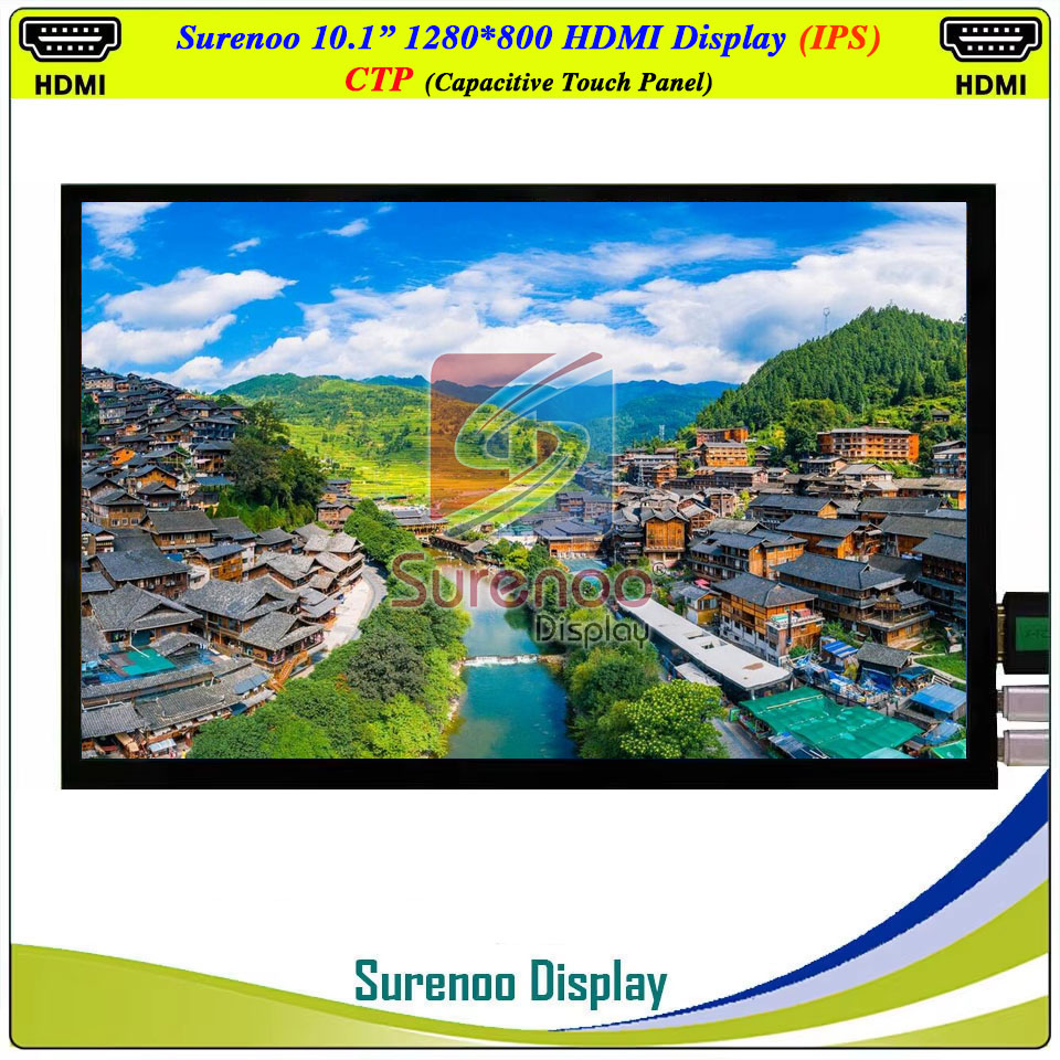 จอแสดงผล LCD ขนาด 10.1 นิ้ว คว - Raspberry Pi 10.1 Inch Capacitive Touch Screen Ips บทวิจารณ์และราคา